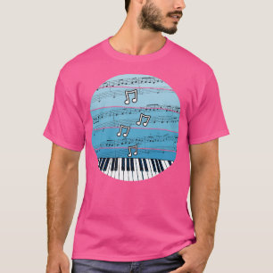 Jazz Pianist Music Notation Piano Teacher Musician T-Shirt