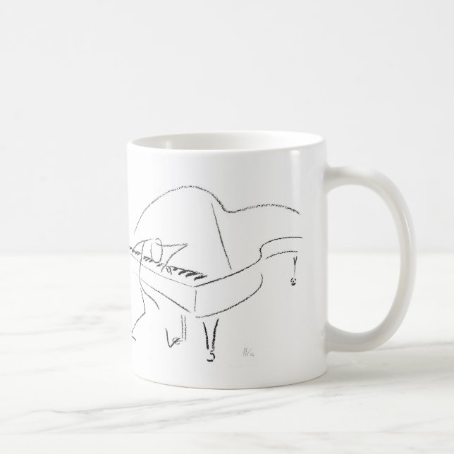 Jazz Piano Coffee Mug (Right)