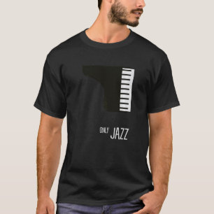 Jazz Piano Retro Music Lover New Orleans Saxophone T-Shirt
