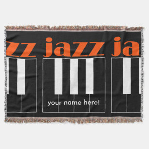 jazz piano throw blanket