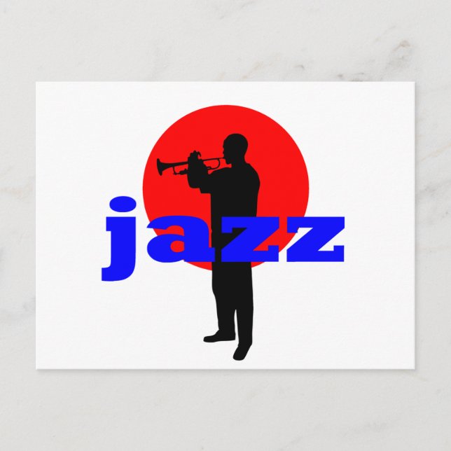 Jazz Player Postcard (Front)