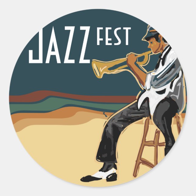 Jazz Player Sticker (Front)