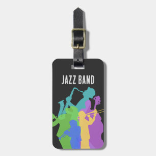 Jazz players, jazz night festival, jam, concert luggage tag