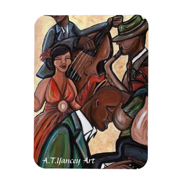 Jazz Quartet Premium Flexi Magnet (Vertical)