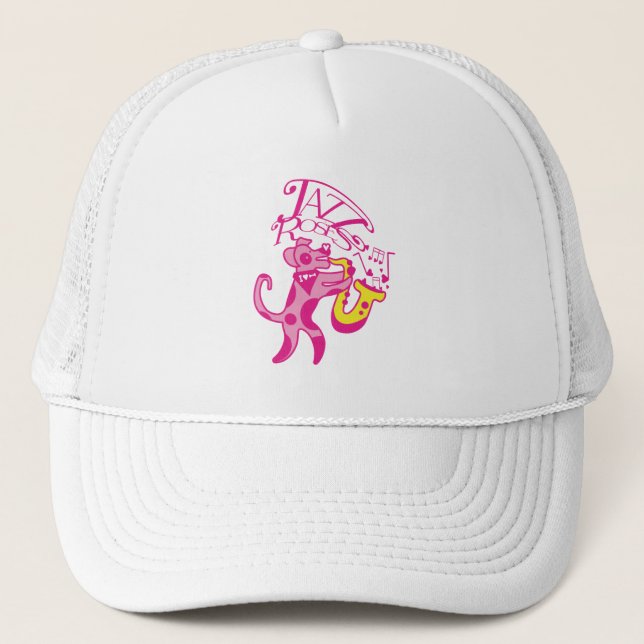 JAZZ ROSES VERS JACK RUSSELL by MASANSER PIXELAT Trucker Hat (Front)