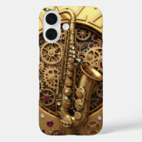 Jazz, Sax, Gold, Steampunk Art, Gold luxury