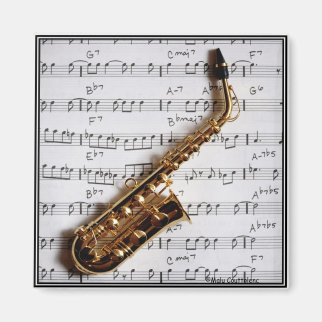 Jazz Saxophone Margnet Magnet (Front)