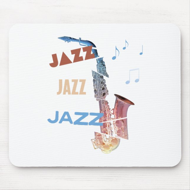 Jazz Saxophone Modern Art Mouse Mat (Front)