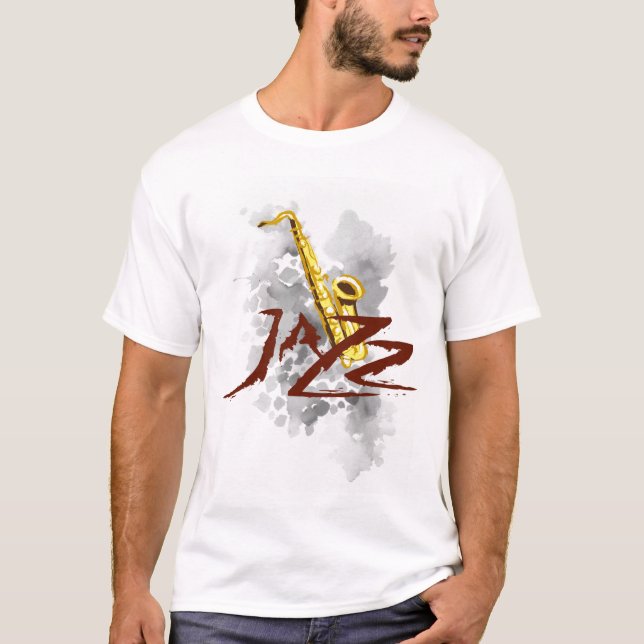 Jazz Saxophone T-Shirt (Front)