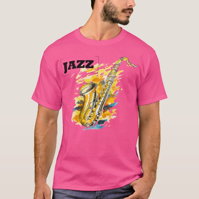 Jazz Saxophone T-Shirt (Front)