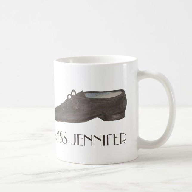 Jazz Shoe Dance Teacher Personalised Choreographer Coffee Mug (Right)