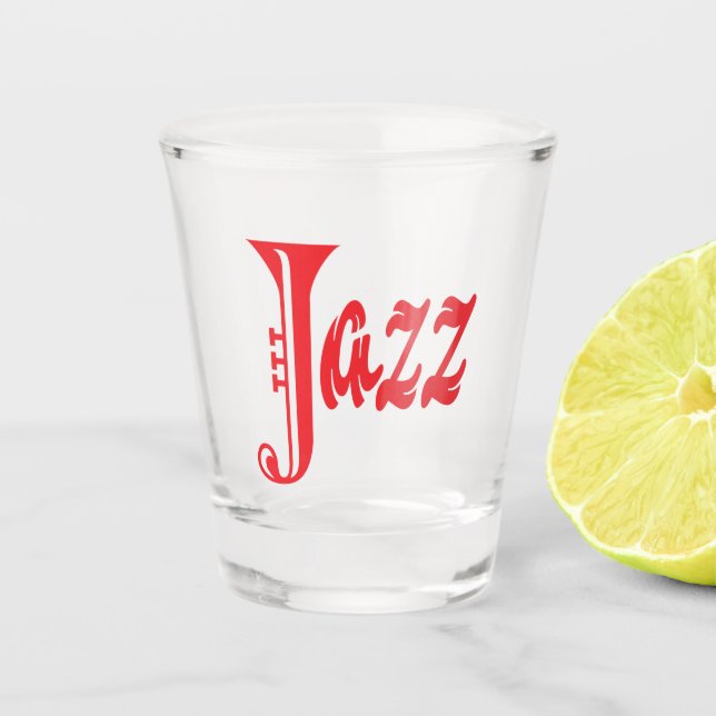 Jazz sign shot glass (Front)