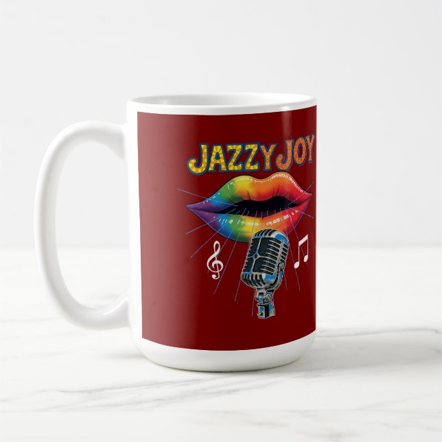 jazz singer coffee mug (Left)