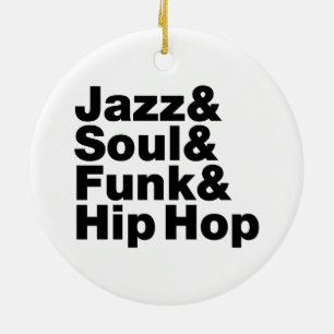Jazz & Soul & Funk & Hip Hop Ceramic Tree Decoration