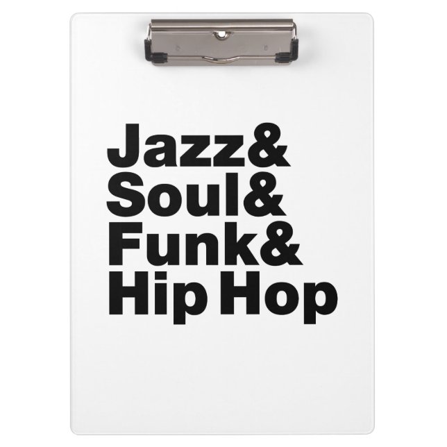 Jazz & Soul & Funk & Hip Hop Clipboard (Front)
