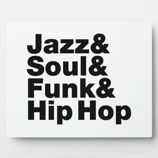 Jazz & Soul & Funk & Hip Hop Plaque (Front)