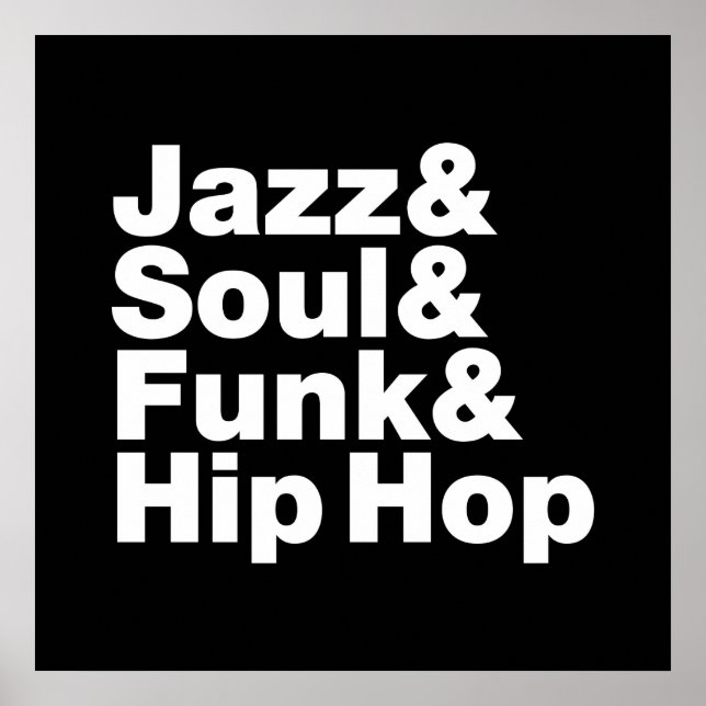 Jazz & Soul & Funk & Hip Hop Poster (Front)