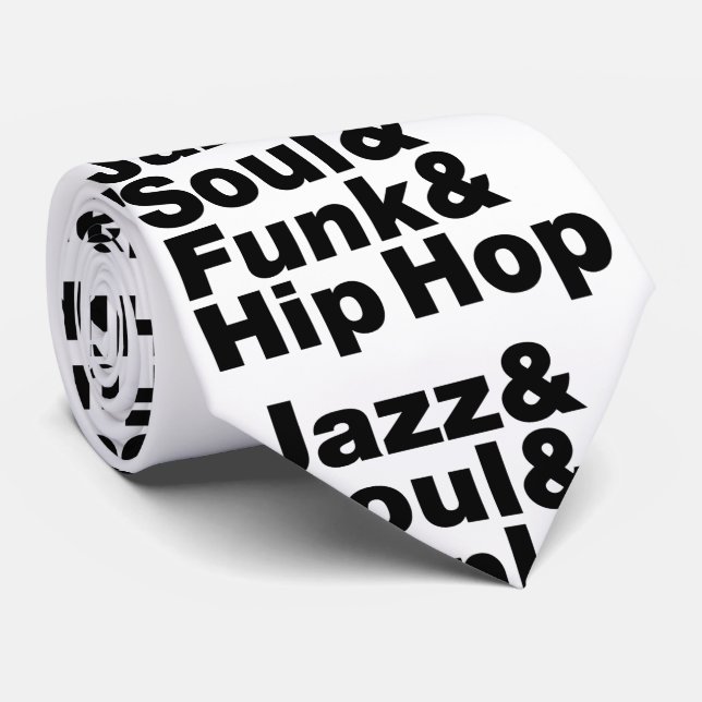 Jazz & Soul & Funk & Hip Hop Tie (Rolled)