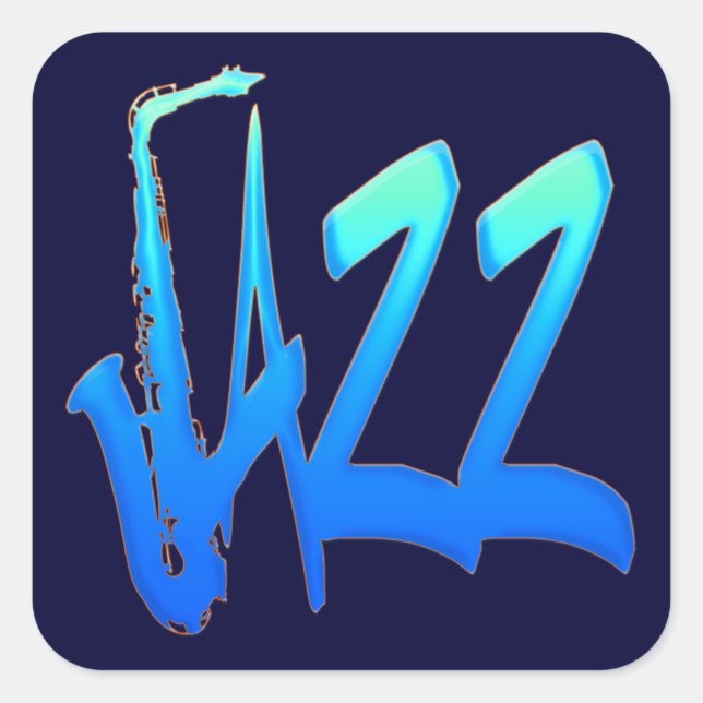 Jazz Square Sticker (Front)