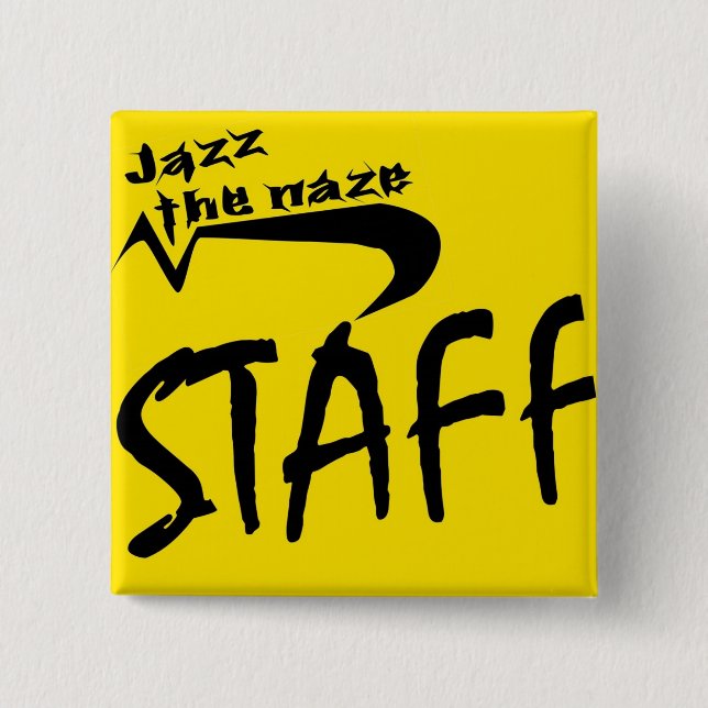 jazz staff 15 cm square badge (Front)