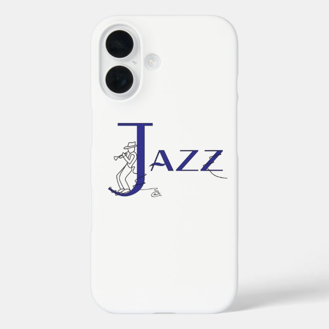 Jazz Trumpet Blue Phone Case (Back)
