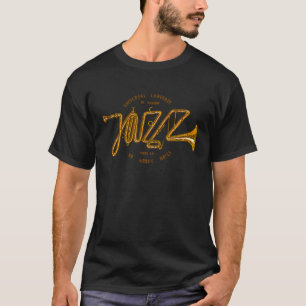 Jazz Trumpet Jazz Music print No Wrong Notes T-Shirt