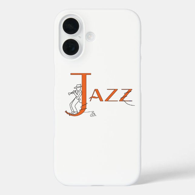 Jazz Trumpet Orange Phone Case (Back)