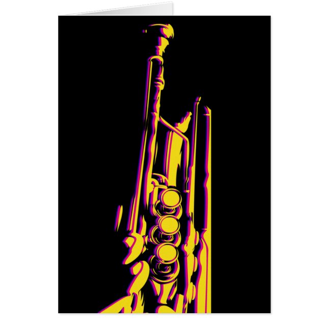 Jazz Trumpet Player Card (Front)