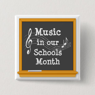 Jazz Up Your Jacket, Celebrate Music! 15 Cm Square Badge