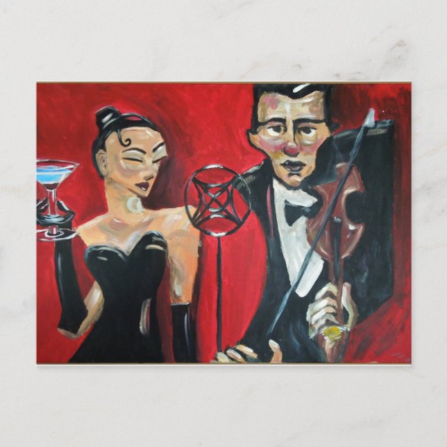 Jazz violin postcard (Front)