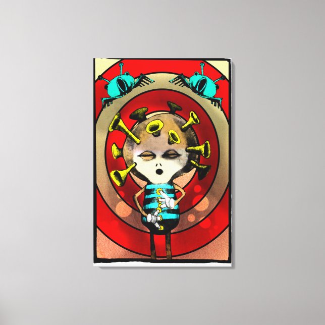 Jazzplayer 2012 canvas print (Front)