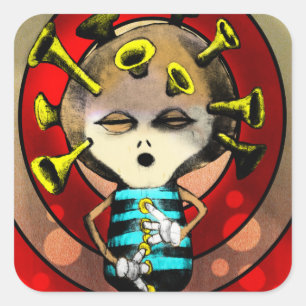 Jazzplayer 2012 square sticker