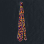 Jazzy Art Deco Design Tie<br><div class="desc">Art Deco blazed on to the scene in the 1920's bringing along Jazz and Swingers! So for all you cool cats out there a NEW line of ties,  just for you! Feel free to change the background colour by using the customise tool.</div>