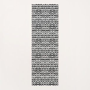 Jazzy Black & White Melting Zebra Stripes Yoga Mat