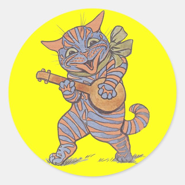 Jazzy Cat Sticker (Front)
