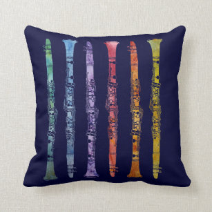 Throw Cushions | Zazzle UK Clarinet Pattern Body Pillow | Zazzle