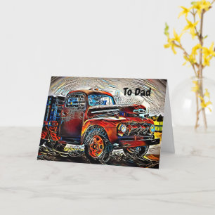Jazzy Classic Funky Truck Father's Day Card
