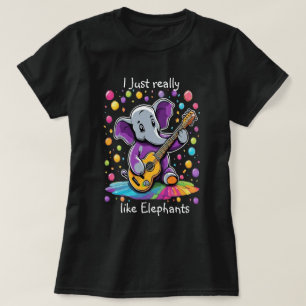 Jazzy Elephant Serenade Birthday T-Shirt