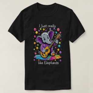Jazzy Elephant Serenade Birthday  T-Shirt