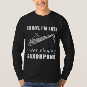 "Jazzy Excuses: Saxophone Serenade" T-Shirt