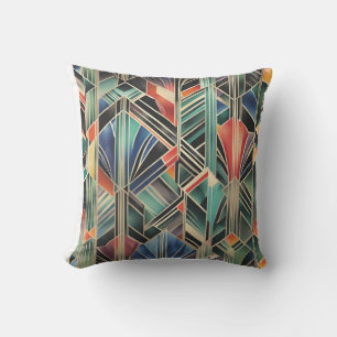 Jazzy Geometric  Elegant Classic Boho Geometrical  Cushion
