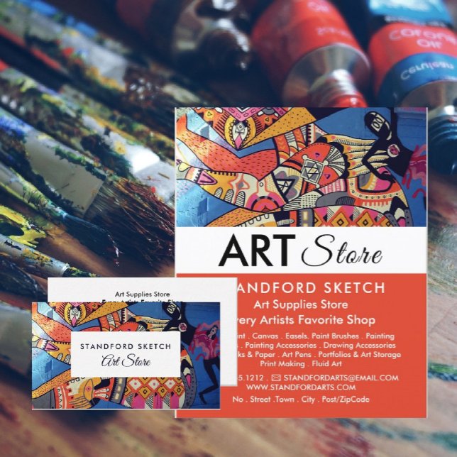 Jazzy Graffiti Art, Art Supplies Store Flyer (Creator Uploaded)