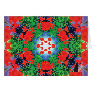 Jazzy Kaleidoscope Greeting Card