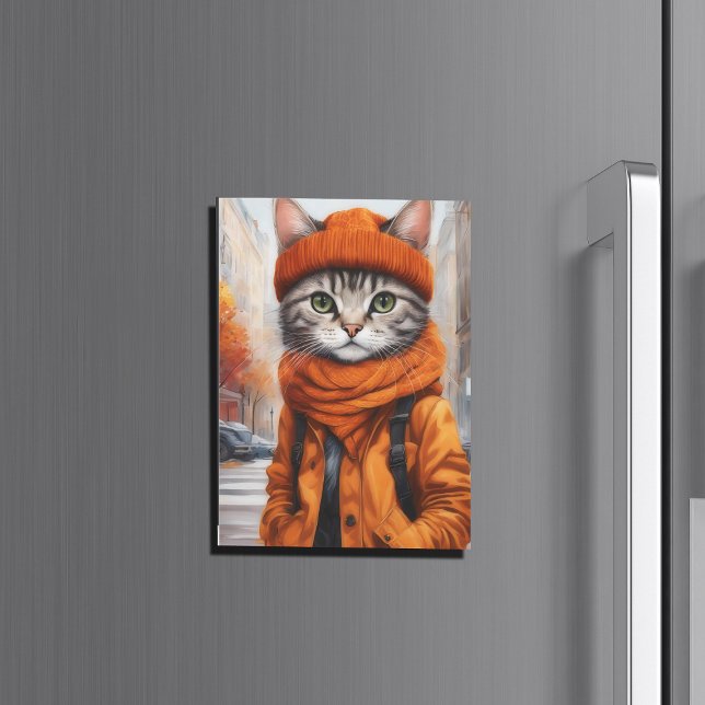 Jazzy Kitty  - October Vibes  magnetic card (Creator Uploaded)