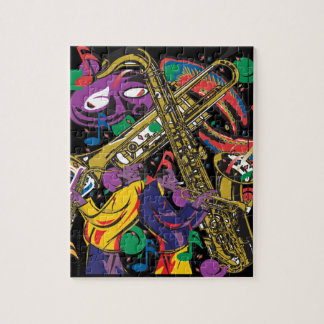 Jazzy New Orleans Music Fest Jigsaw Puzzle