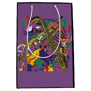 Jazzy New Orleans Music Fest Medium Gift Bag