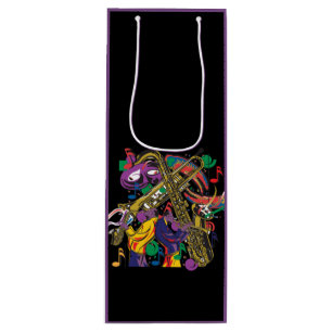 Jazzy New Orleans Music Fest Wine Gift Bag