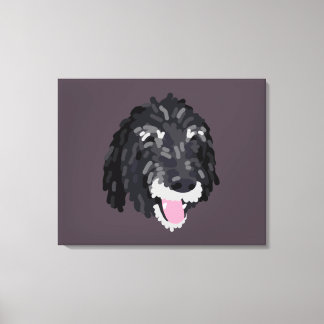 Jazzy Portrait Canvas Art - Background