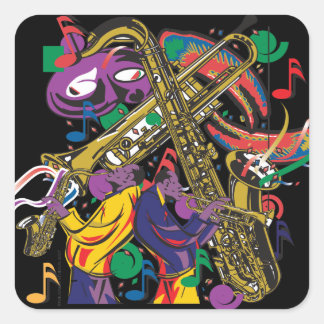 JAZZy Square Sticker