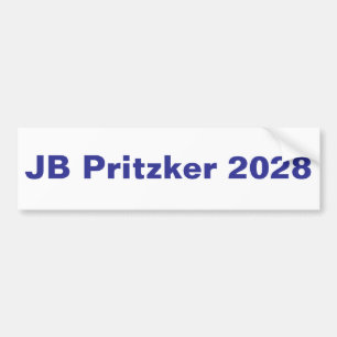 JB Pritzker 2028, run for President Bumper Sticker